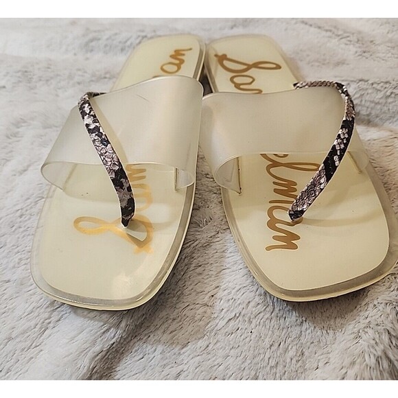 Sam Edelman Womens Sandals Slides Shoes Semi-Opaque Transparent US Size 7 M - Picture 2 of 5